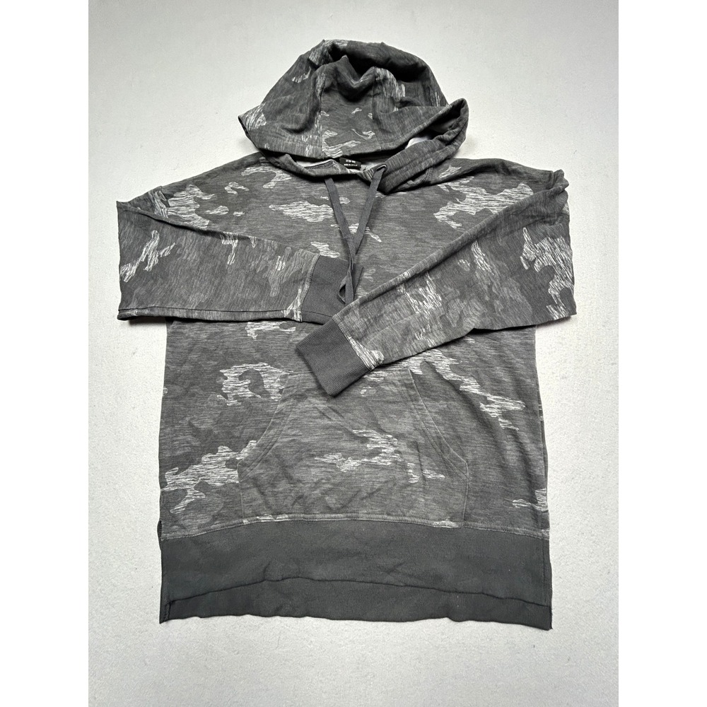Athletic Works Hoodie Recycled Polyester Blend Camo Grey M 8-10 Womens
